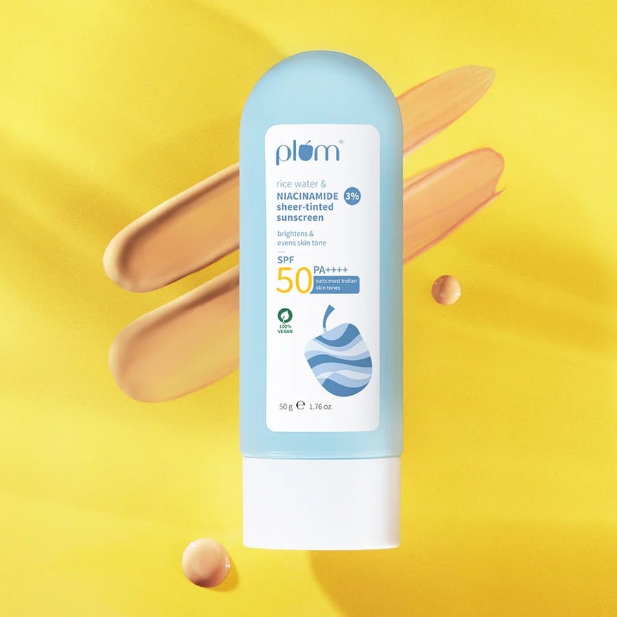 Plum - Rice Water & Niacinamide Sheer - Tinted Sunscreen Spf 50 PA++++ (50g)