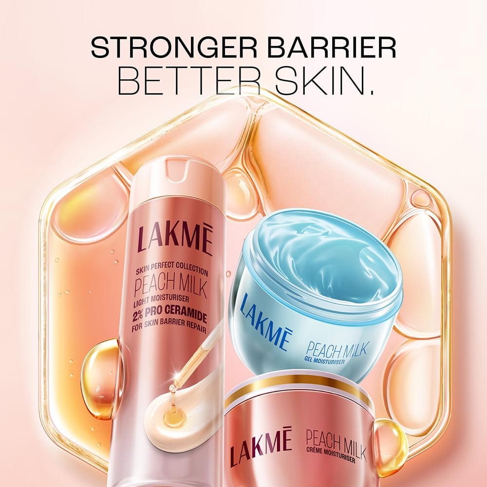 Lakme - Peach Milk Creme Moisturiser 2% Pro Ceramide & Peptide (200g)