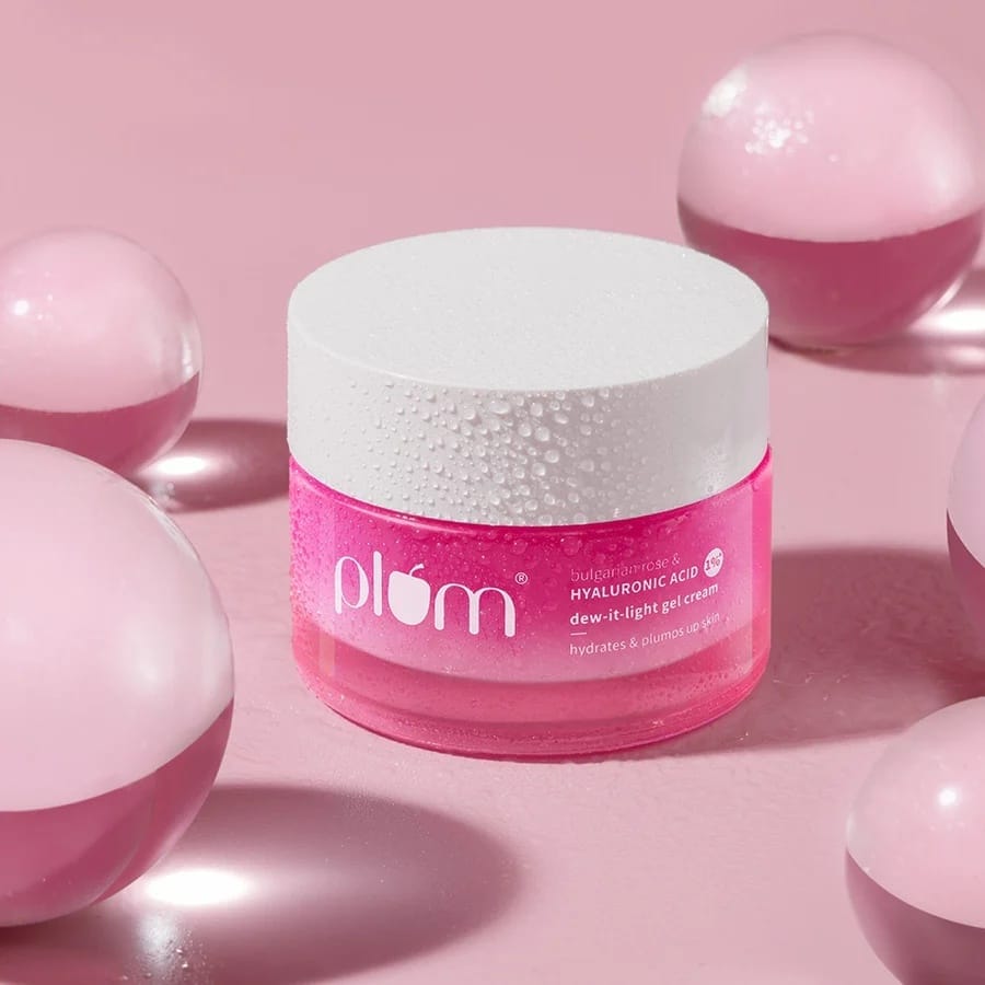 Plum - Bulgarian Rose & Hyaluronic Acid 1% Dew - It - Light Gel Cream (50g)