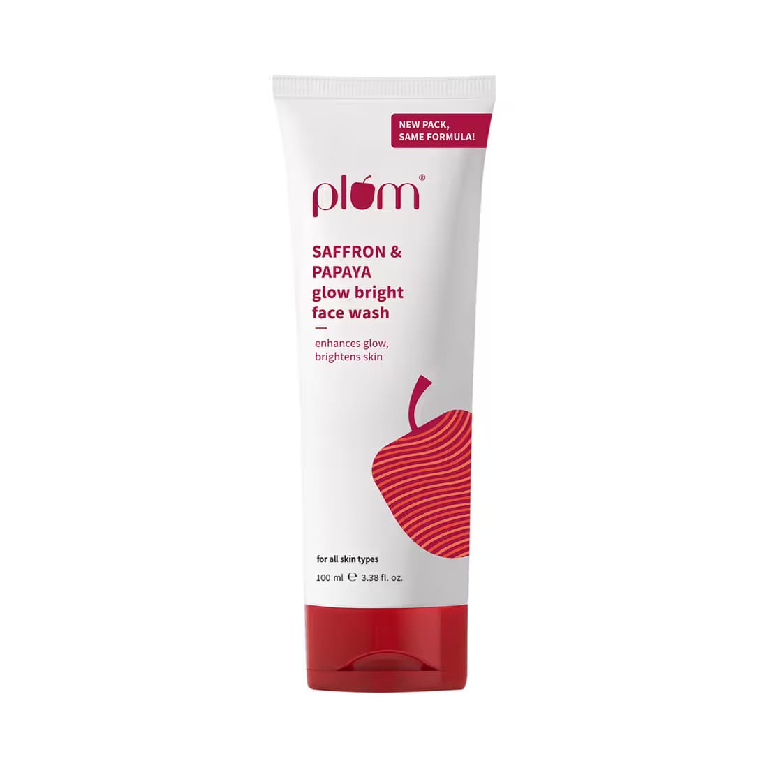 Plum - Saffron & Papaya Glow Bright Face Wash (100ML)