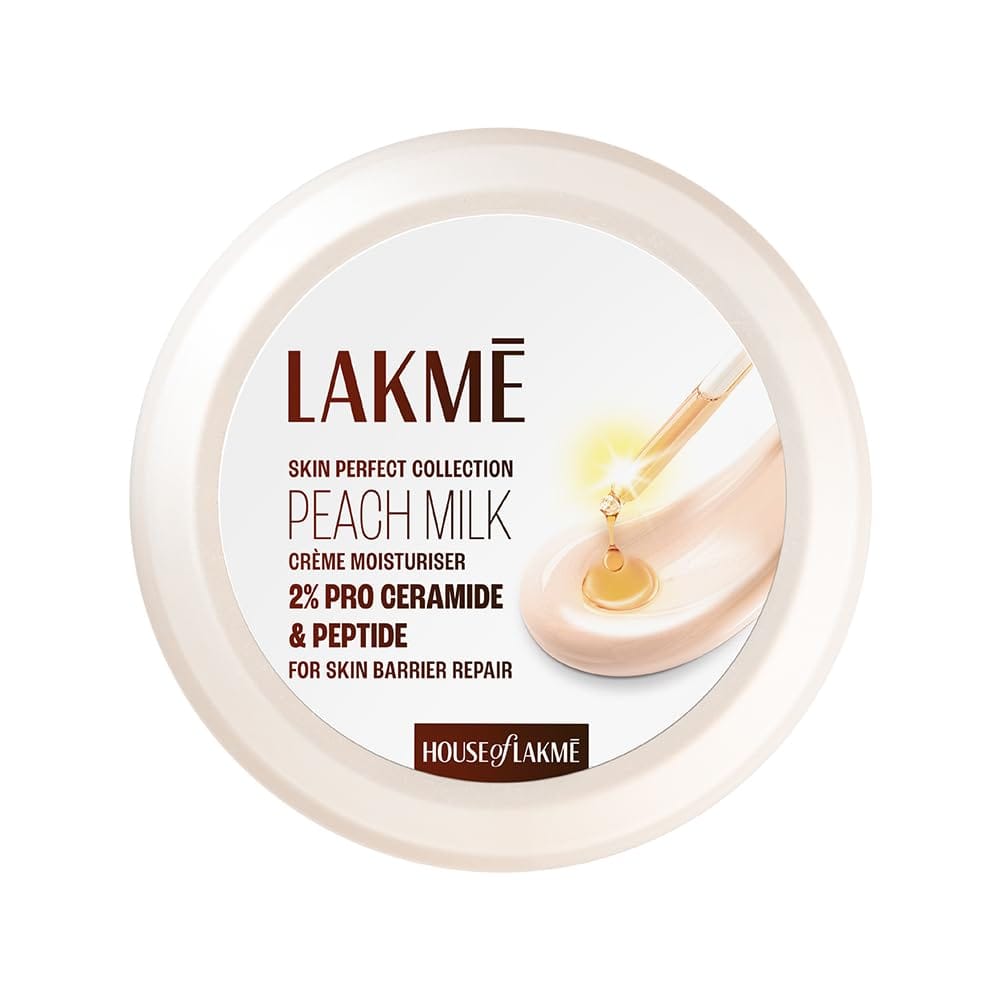 Lakme - Peach Milk Creme Moisturiser 2% Pro Ceramide & Peptide (200g)