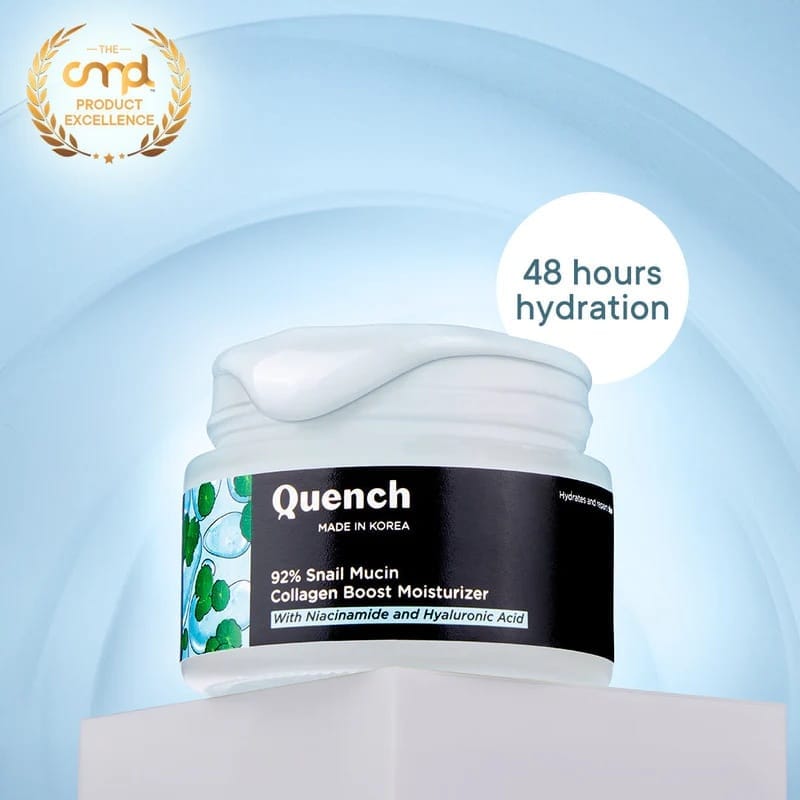 Quench - 92% Snail Mucin Collagen Boost Moisturizer With Niacinamide And Hyaluronic Acid (50ML)