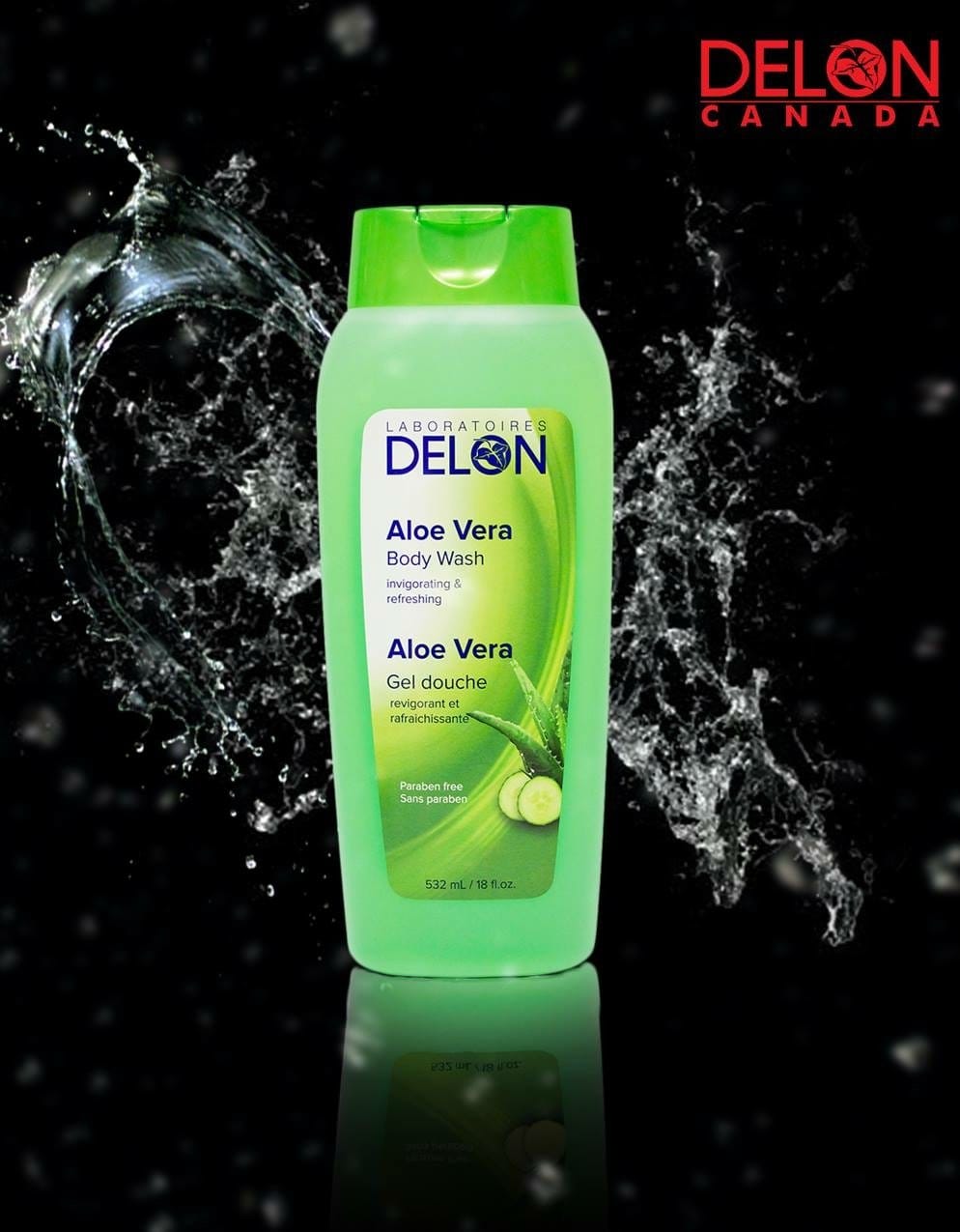 Delon - Aloe vera Body Wash (532ML) [Buy 1 Get 1 Free]