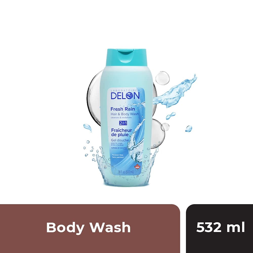 Delon - Fresh Rain Hair & Body Wash (532ML) [Buy 1 Get 1 Free]
