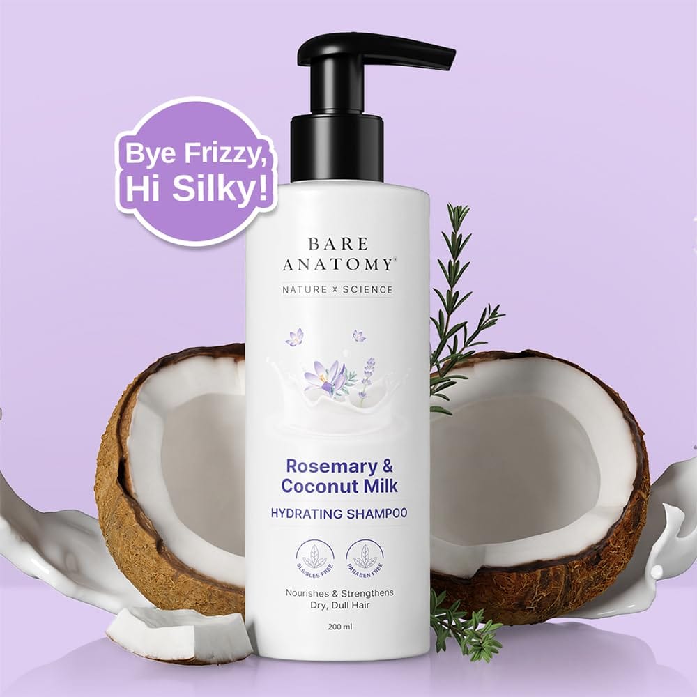 Bare Anatomy - Rosemary & Coconut Milk Hydrating Shampoo (200ML)