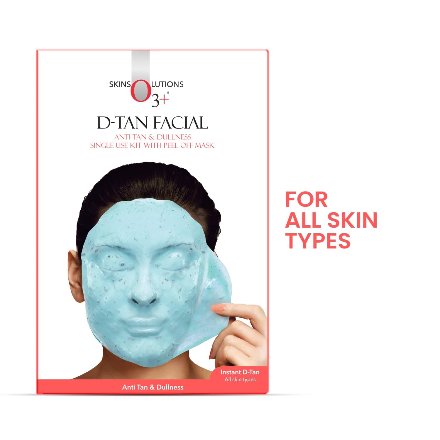 O3+ - D - Tan Facial Anti Tan & Dullness Single Use Kit With Peel Off Mask