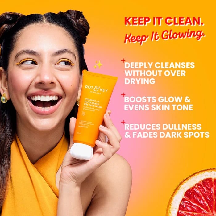 Dot & Key - Vitamin C+ E Super Bright Gel Face Wash (175ML)
