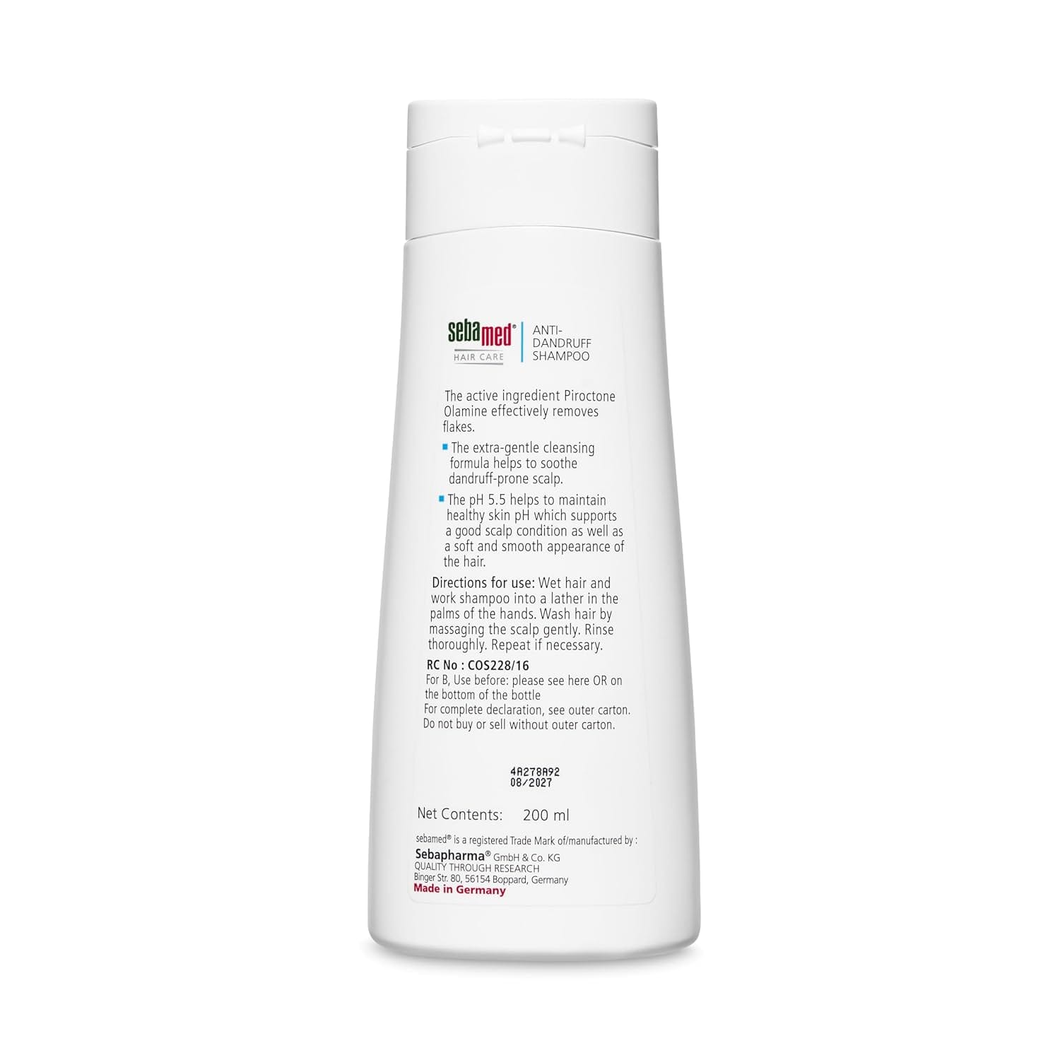 Sebamed - Anti - Dandruff Shampoo For Oily Hair And Dandruff Prone Scalp (200ML)