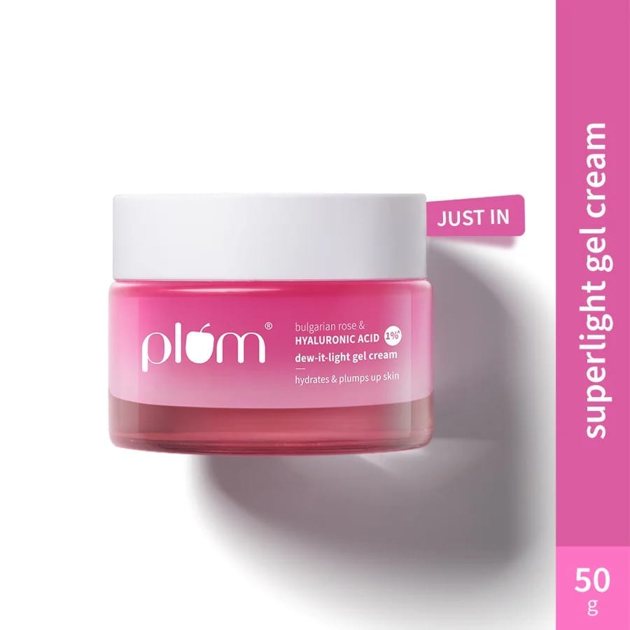 Plum - Bulgarian Rose & Hyaluronic Acid 1% Dew - It - Light Gel Cream (50g)