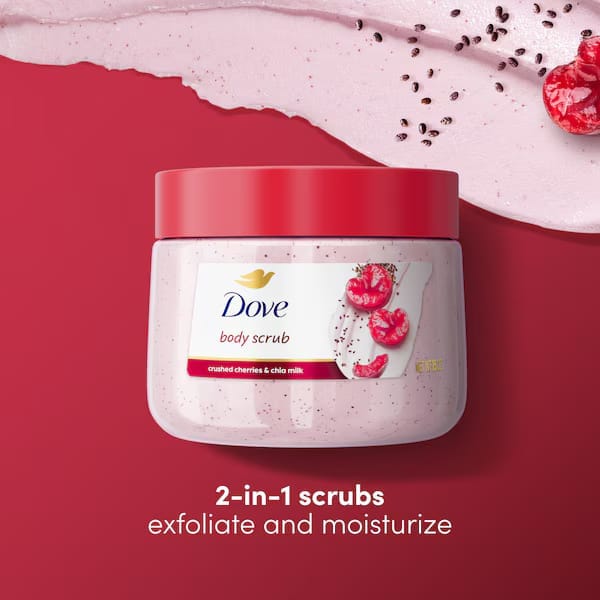 Dove - Body Scrub Crushed Cherries & Chia Milk