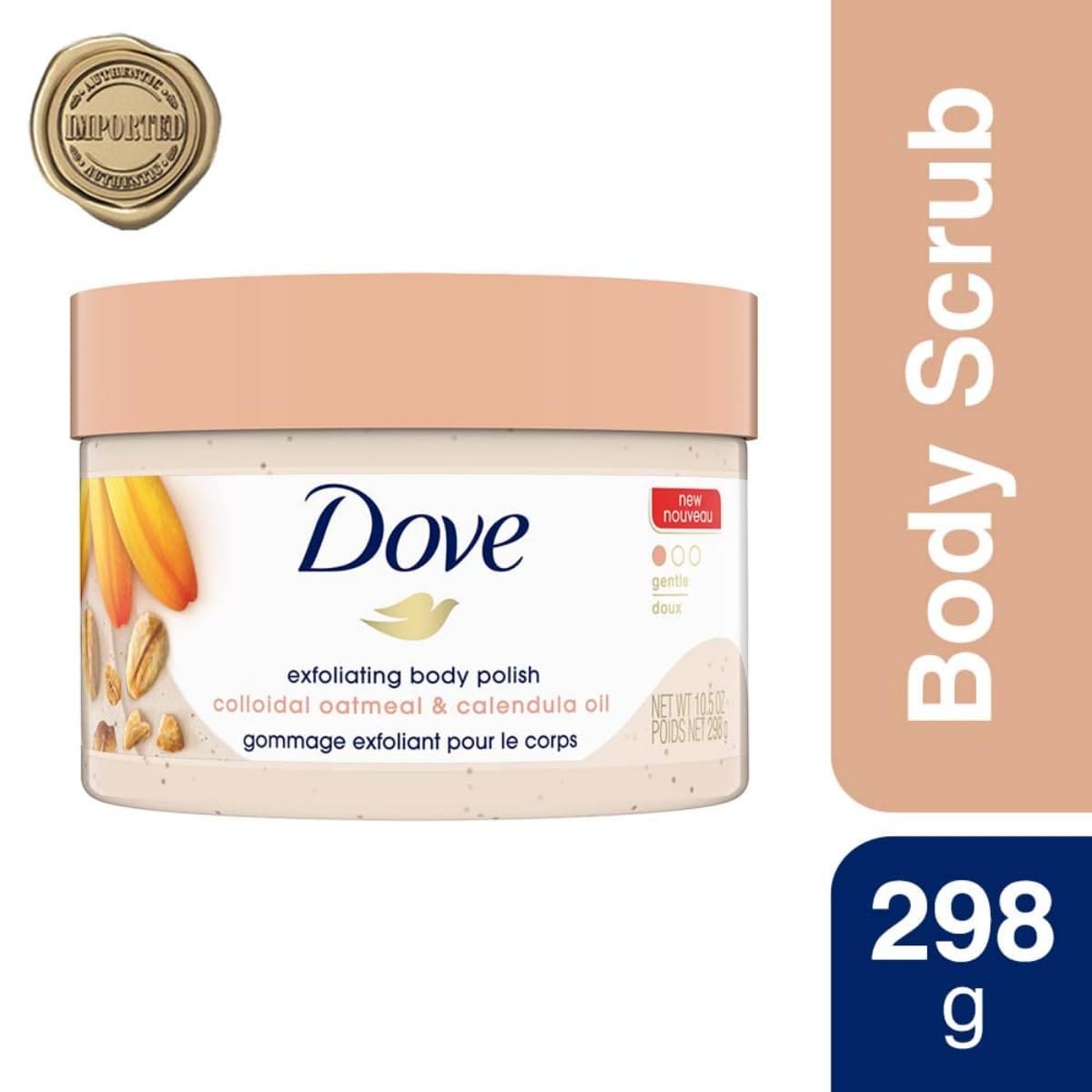 Dove - Exfoliating Body Polish Colloidal Oatmeal & Calendula Oil (298g)