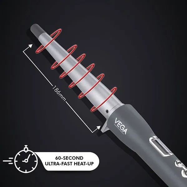Vega Professional – Pro Cera Curls 25mm Conical Tong (VPMCT - 08)
