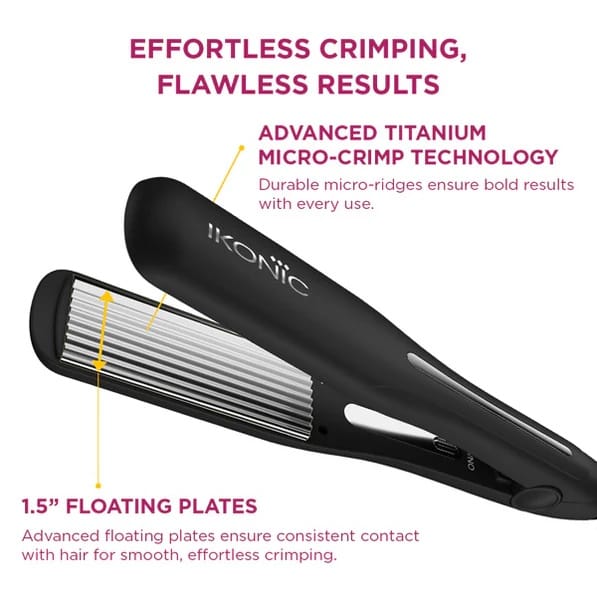 Ikonic Professional - Pro Titanium Crimp 1.5" Wide Floating Plates