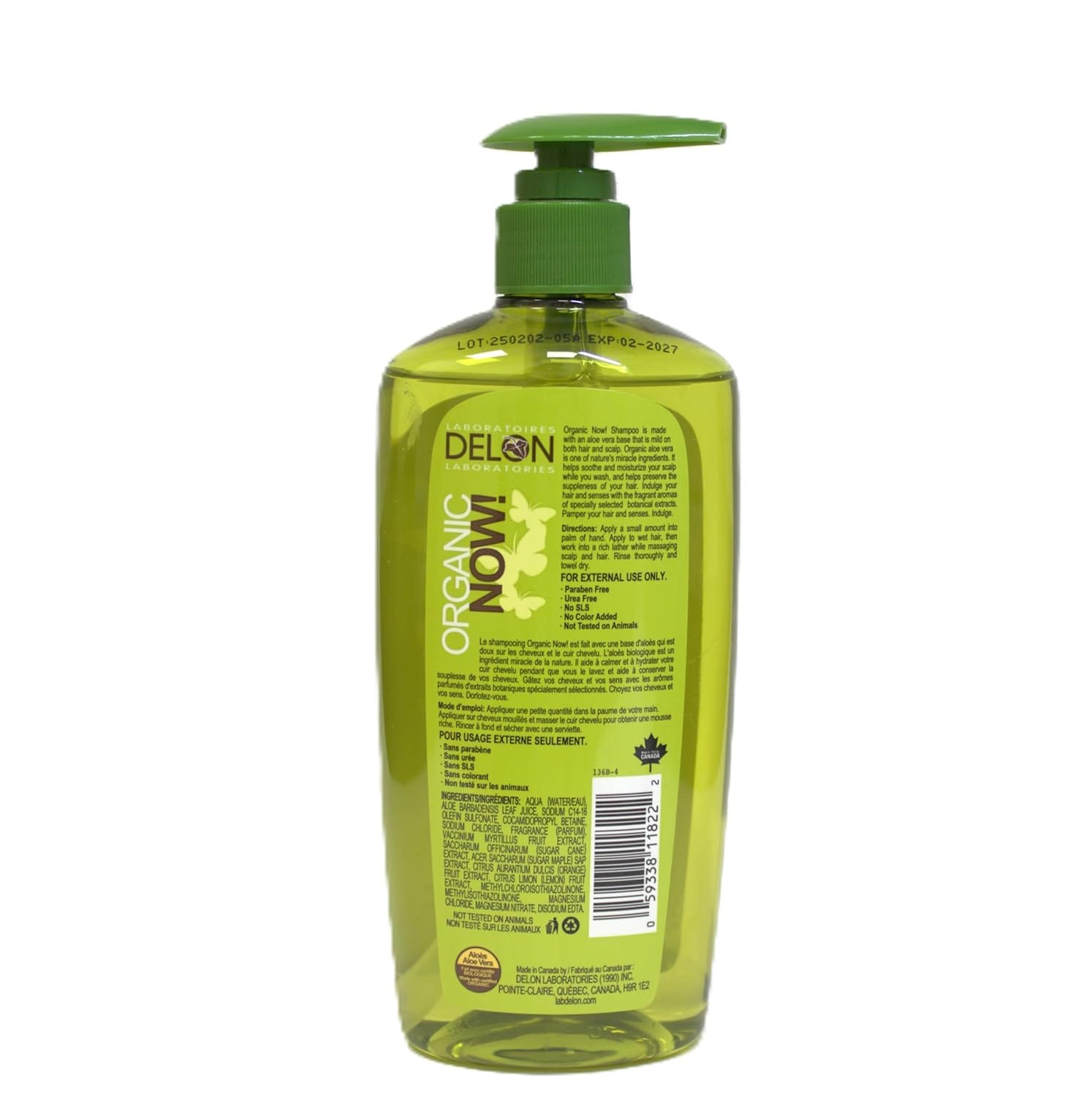 Delon - Organic Now! Shampoo (325ML)