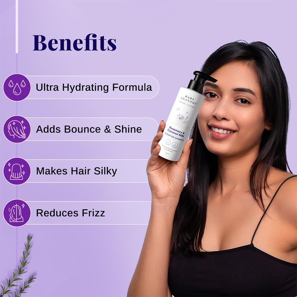 Bare Anatomy - Rosemary & Coconut Milk Hydrating Shampoo (200ML)