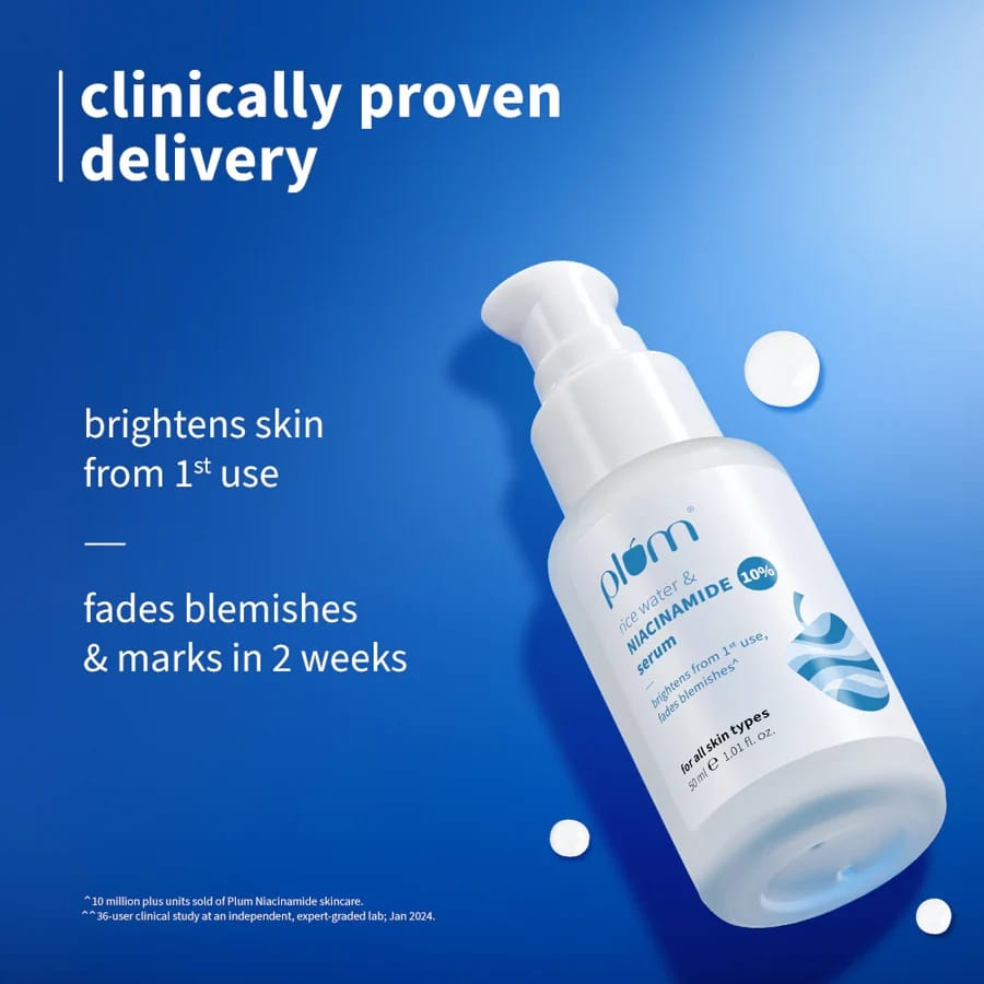 Plum - Rice Water & Niacinamide Serum 10% (50ML)