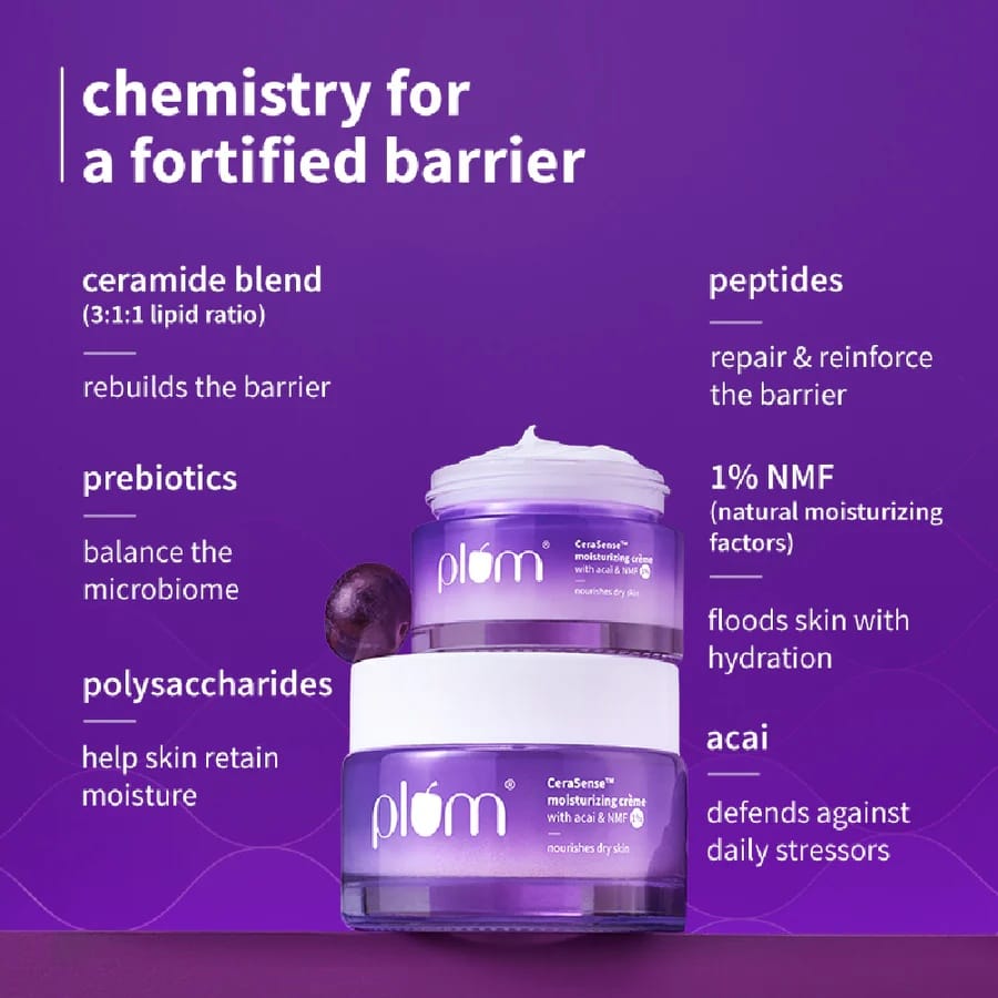 Plum - Cera Sense Moisturizing Creme With Acai & NMF 1% (50g)