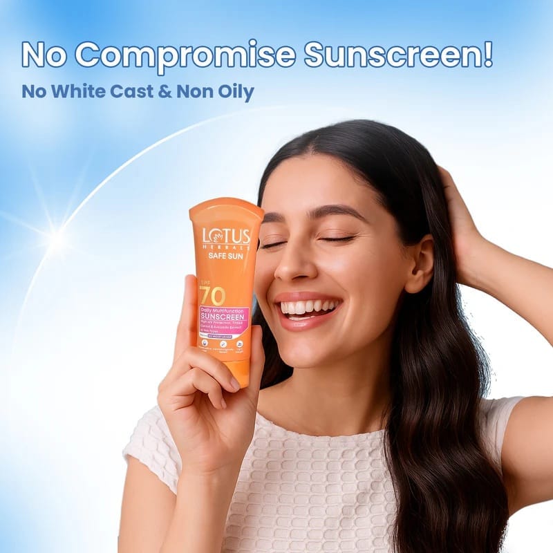 Lotus Herbals - Safe Sun Daily Multi-Function Sunscreen SPF 70 PA+++ (60g)