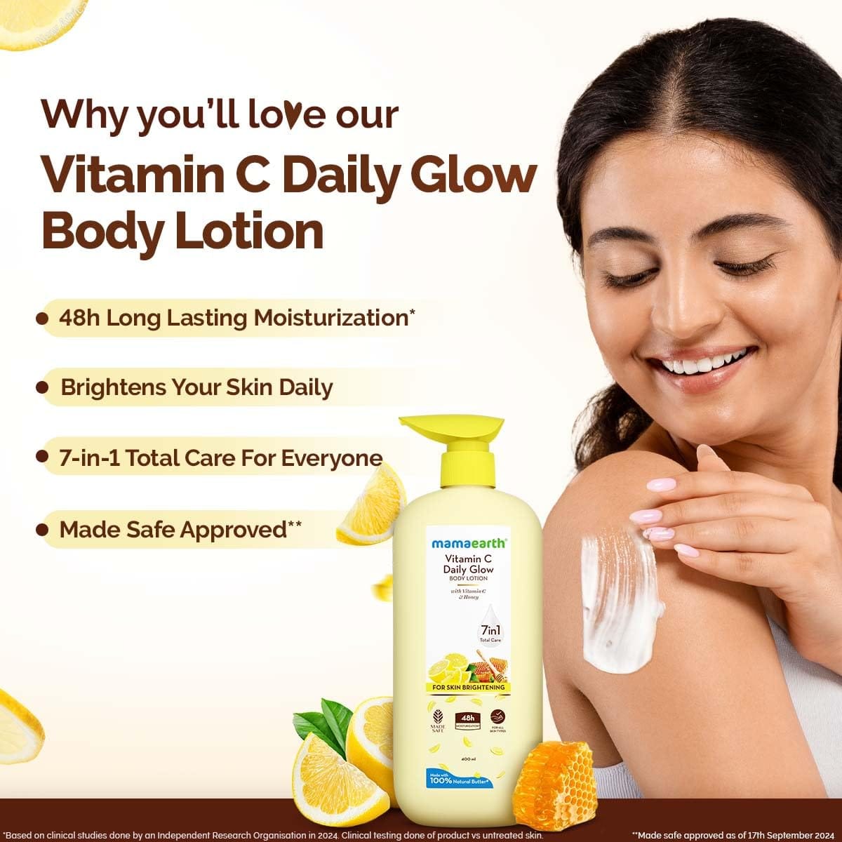 Mamaearth - Vitamin C Daily Glow Body Lotion (400ML)