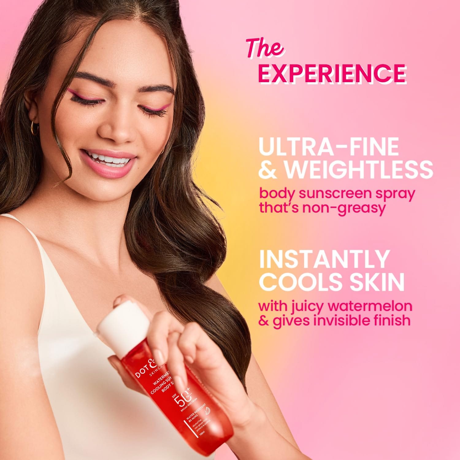 DOT & KEY - Watermelon Cooling Sunscreen Body Spray Spf 50 Pa+++ (110ML)