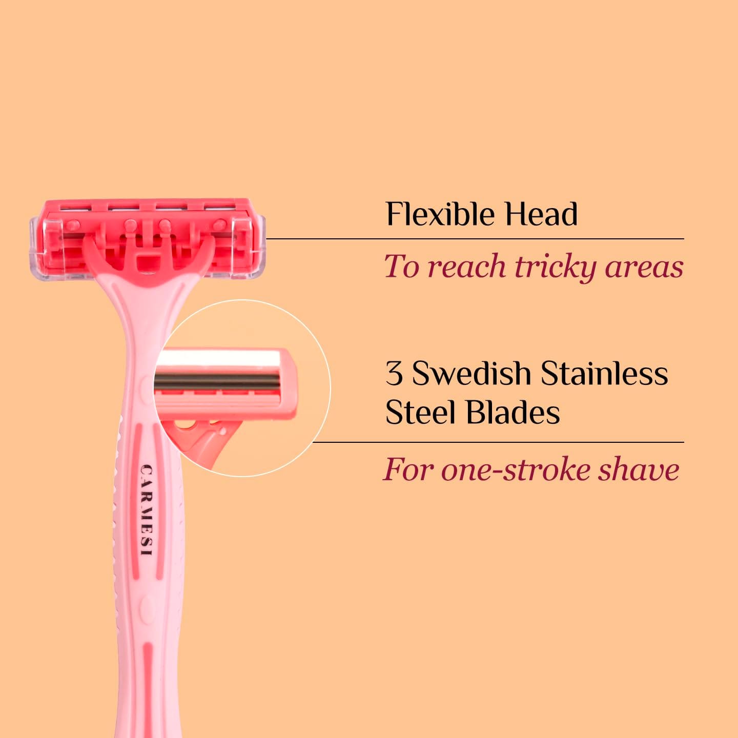 Carmesi -  Body Razor Disposable (5 Razors)