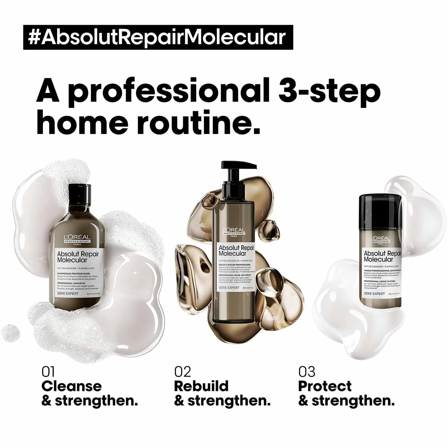 Loreal Professionnel - Absolut Repair Molecular Professional Shampoo (1500ML)