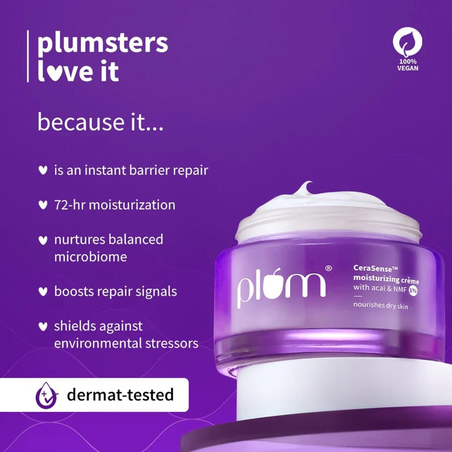 Plum - Cera Sense Moisturizing Creme With Acai & NMF 1% (50g)