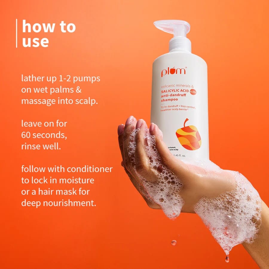 Plum - Volcanic Minerals & Salicylic Acid 0.5% Anti - Dandruff Shampoo (250ML)
