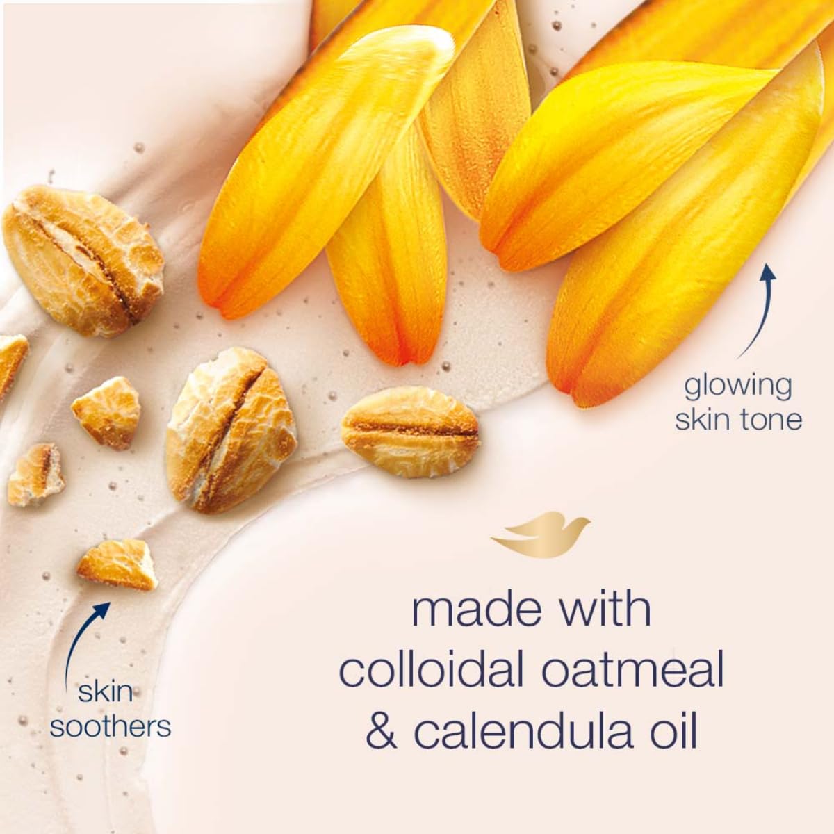 Dove - Exfoliating Body Polish Colloidal Oatmeal & Calendula Oil (298g)