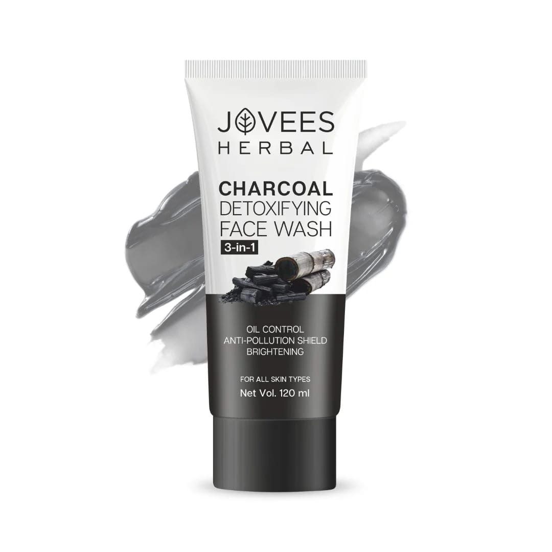 Jovees - Charcoal Detoxifying Face Wash 3 In 1 (120ML)