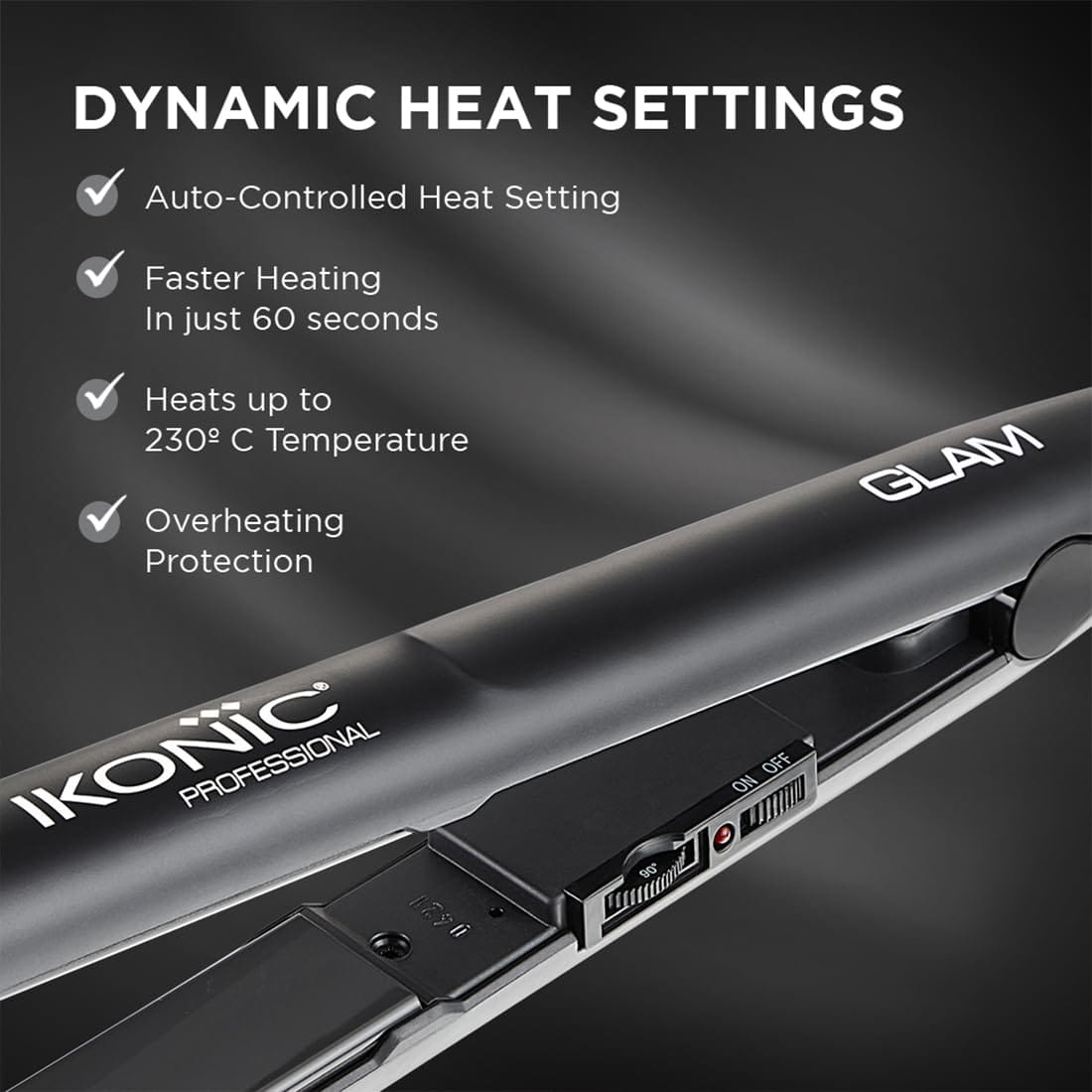 Ikonic Professional - Glam Straightener (Black)