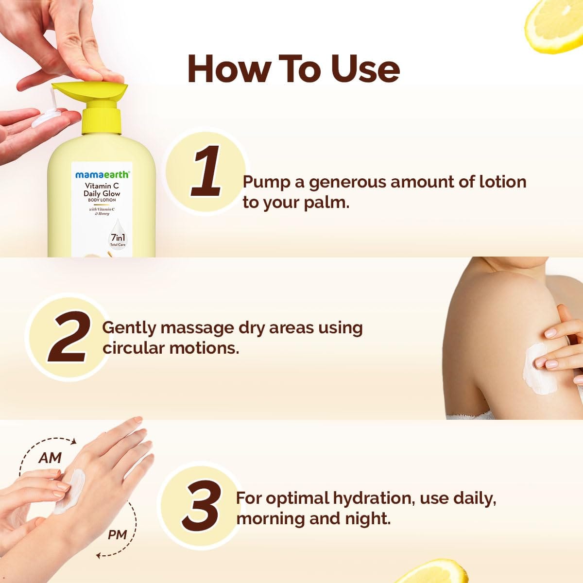 Mamaearth - Vitamin C Daily Glow Body Lotion (400ML)