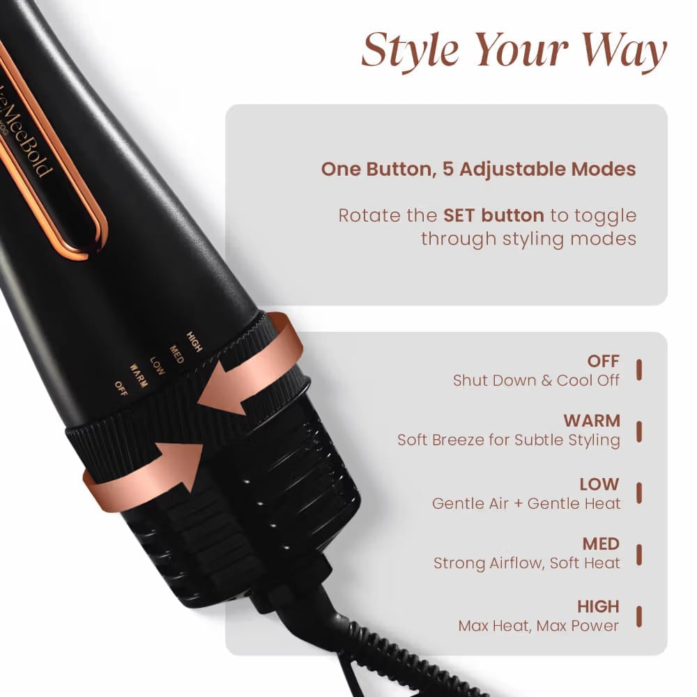 Make Mee Bold - 3 in 1 Hot Air Brush