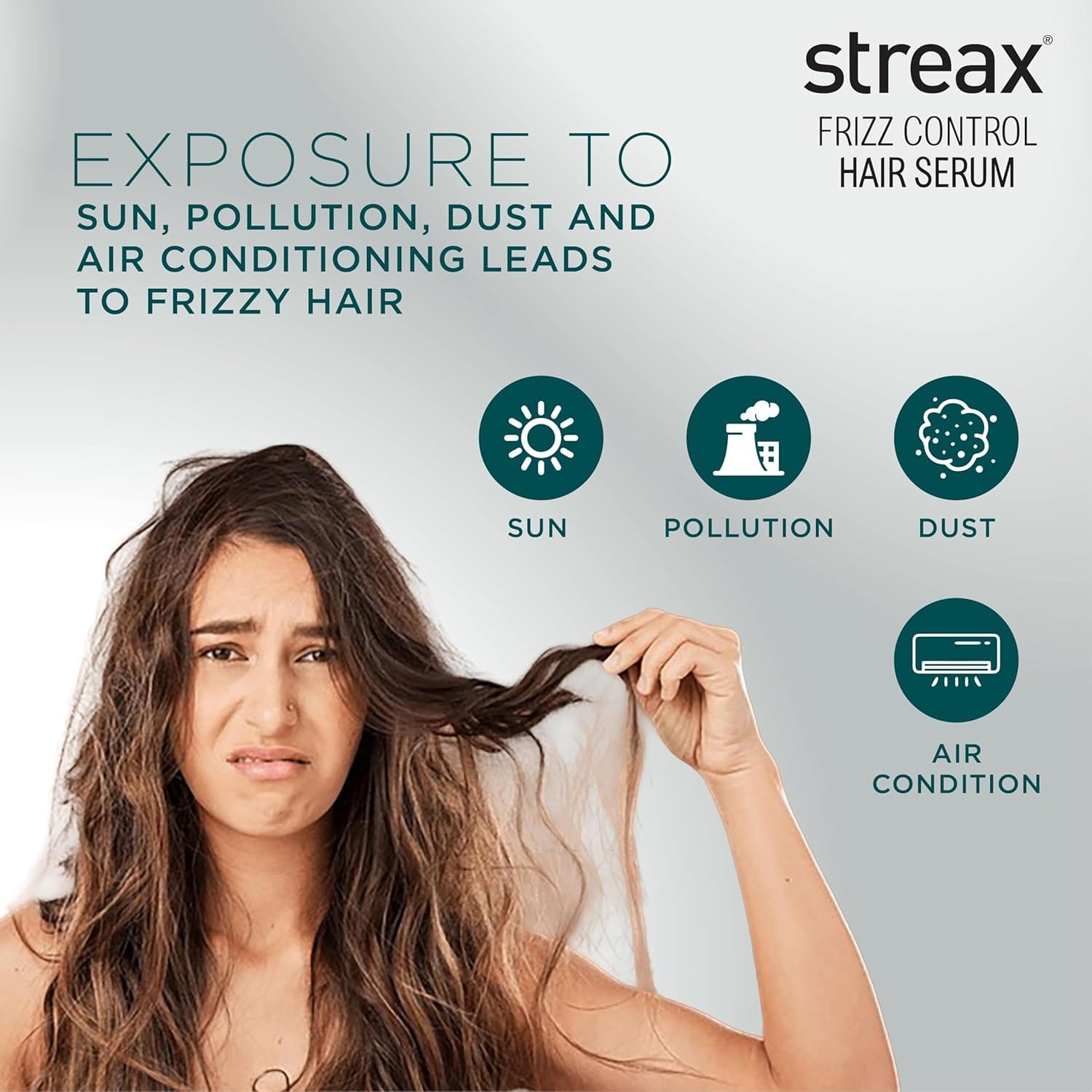 Streax - Frizz Control Hair Serum With Bio - Elixir (100ML)