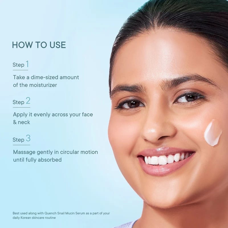 Quench - 92% Snail Mucin Collagen Boost Moisturizer With Niacinamide And Hyaluronic Acid (50ML)