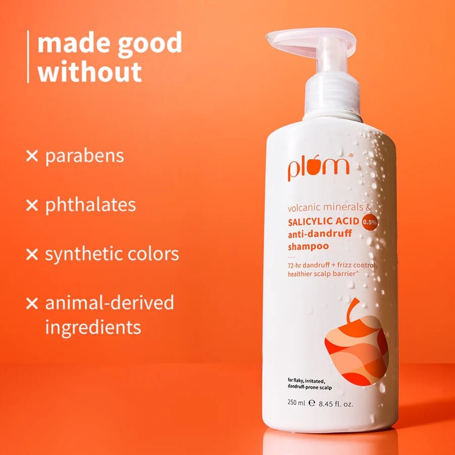 Plum - Volcanic Minerals & Salicylic Acid 0.5% Anti - Dandruff Shampoo (250ML)