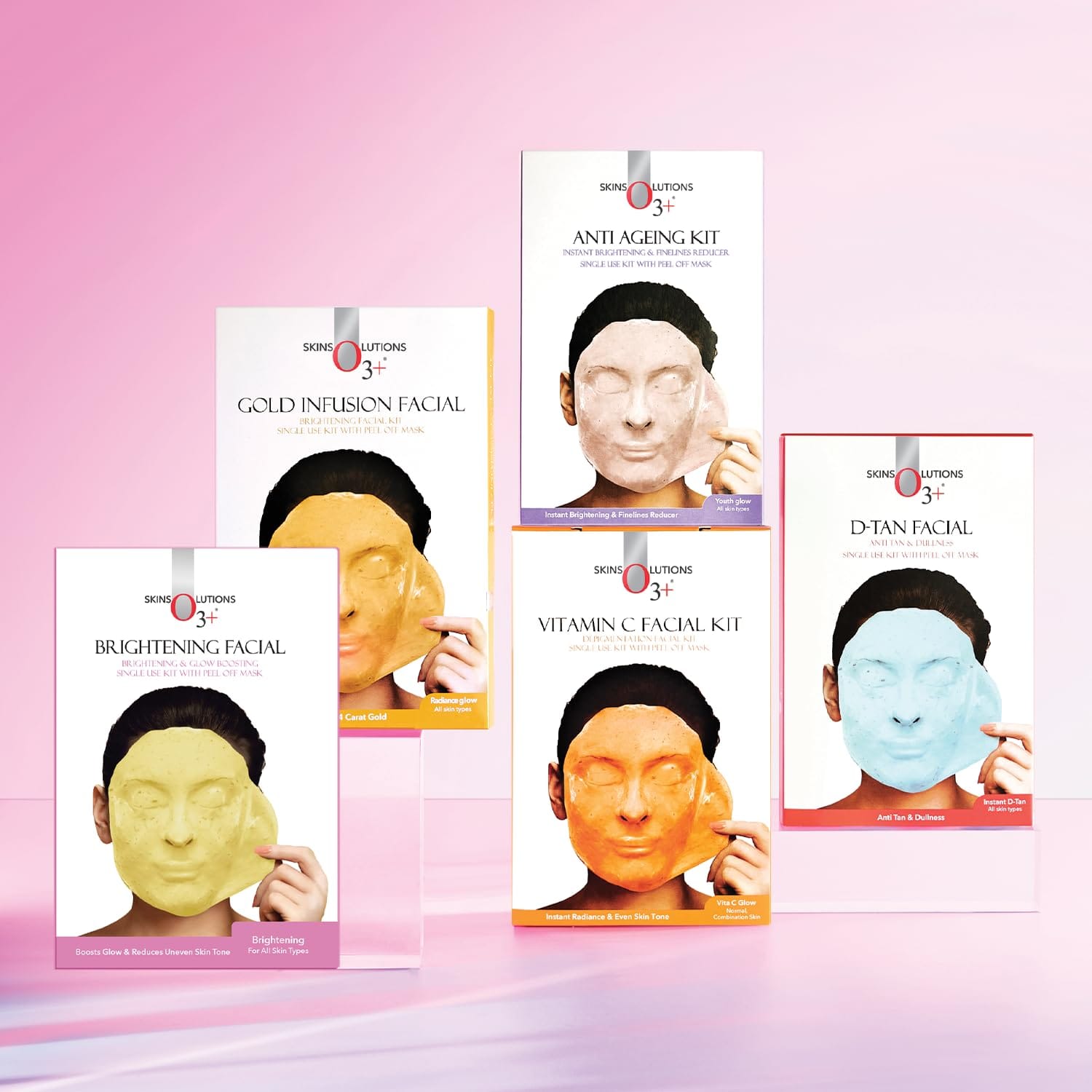 O3+ - Brightening Facial Brightening & Glow Boosting Single Use Kit With Peel Off Mask
