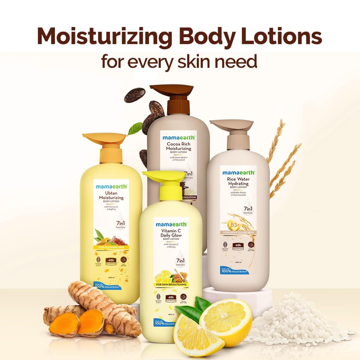 Mamaearth - Vitamin C Daily Glow Body Lotion (400ML)