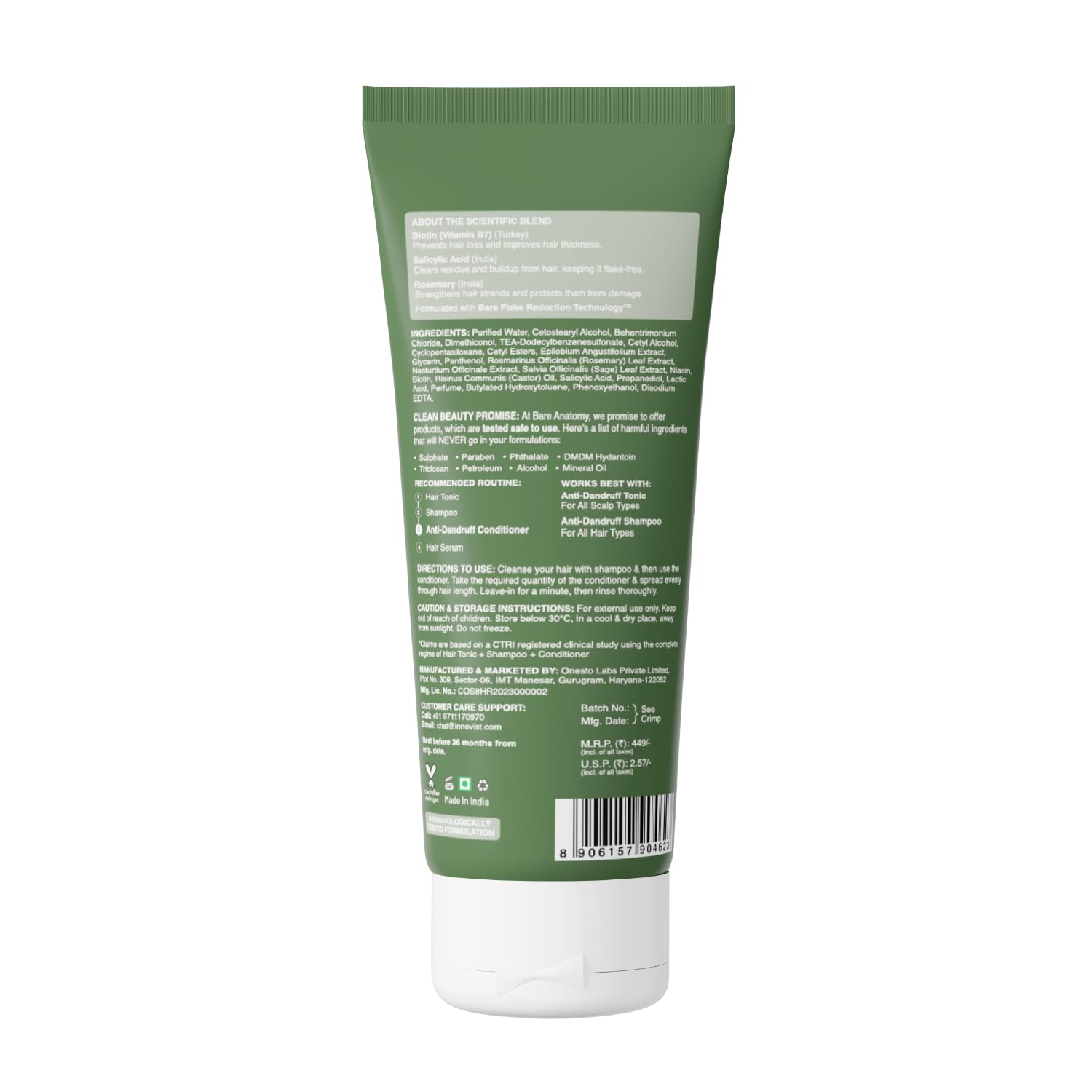 Bare Anatomy - Anti - Dandruff Conditioner (175g)
