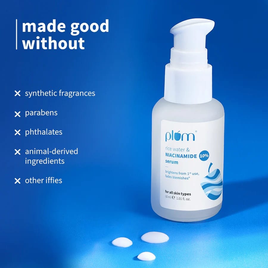 Plum - Rice Water & Niacinamide Serum 10% (50ML)
