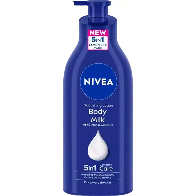 Nivea - Nourishing Body Milk 48h Intense Moisture 5 In 1 Complete Care Lotion (600ML)
