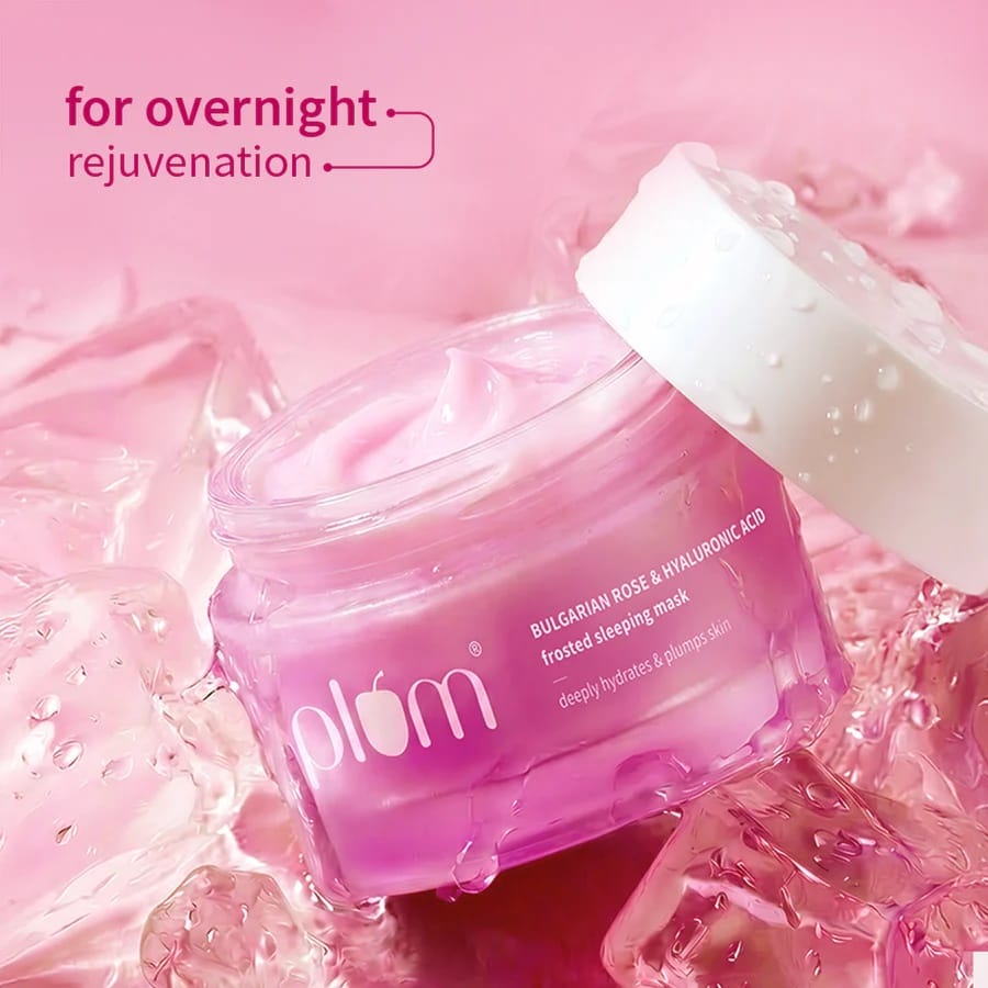 Plum - Bulgarian Rose & Hyaluronic Acid Frosted Sleeping Mask (50g)