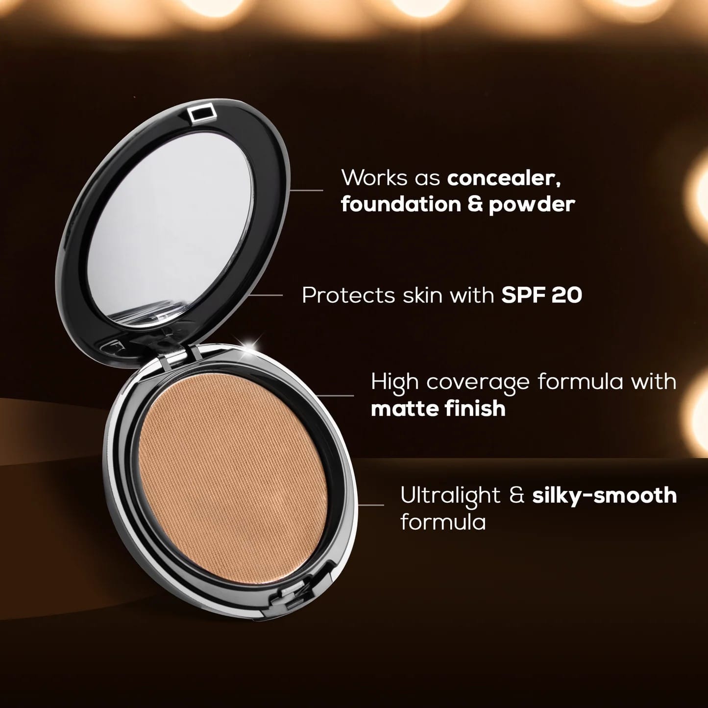Renee - HD 3 In 1 Compact Concealer Foundation (9g)
