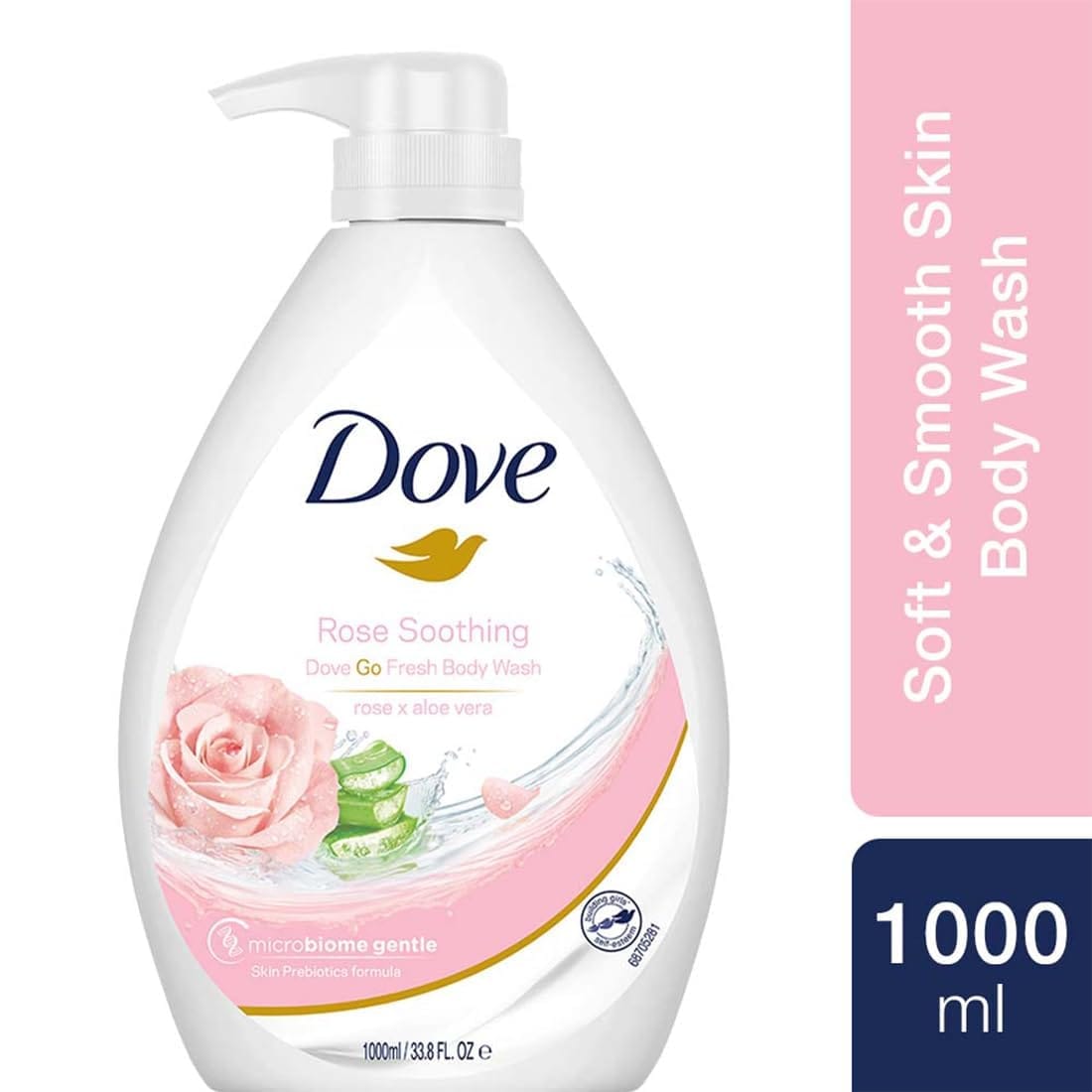 Dove - Rose Soothing Refreshing Body Wash Rose X Aloevera (1L)