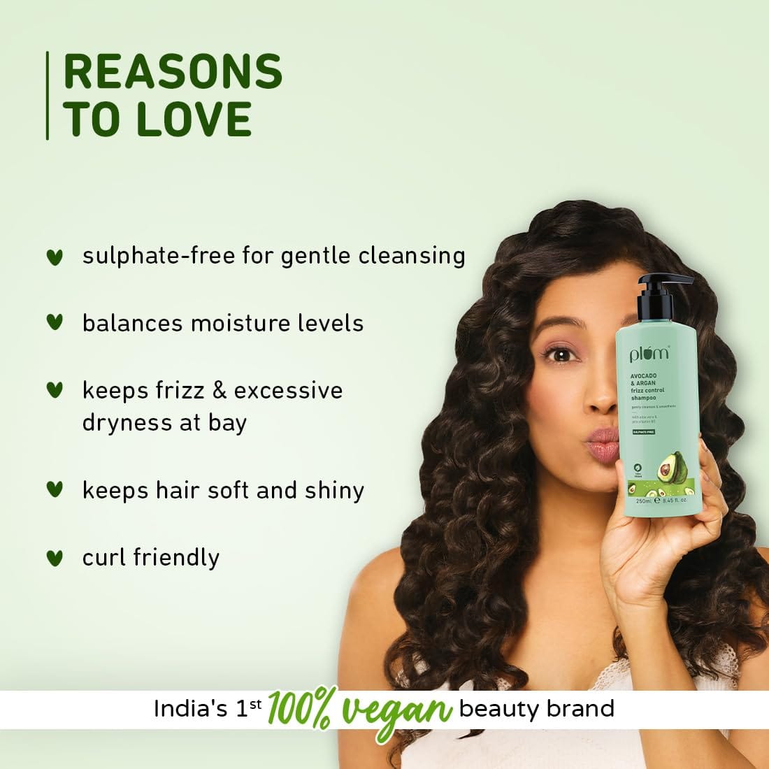 Plum - Avocado & Argan Frizz Control Shampoo (250mL)