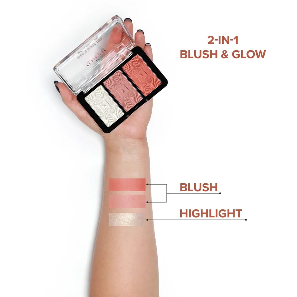 Character Cosmetics - Glow & Blush Trio (13.5g)