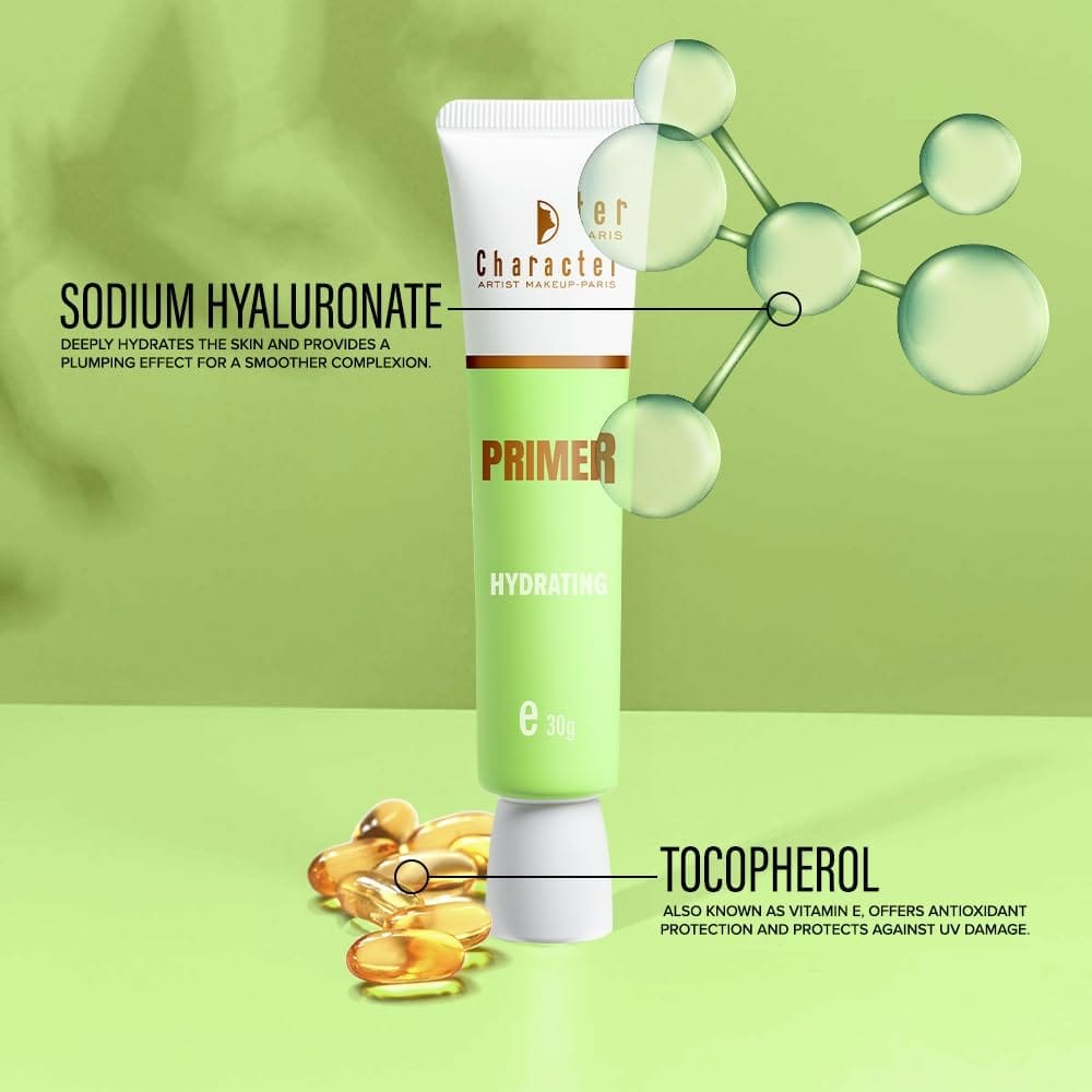 Character Cosmetics - Primer Hydrating With Hyaluronic Acid + Vitamin E (30g) [PMM002]