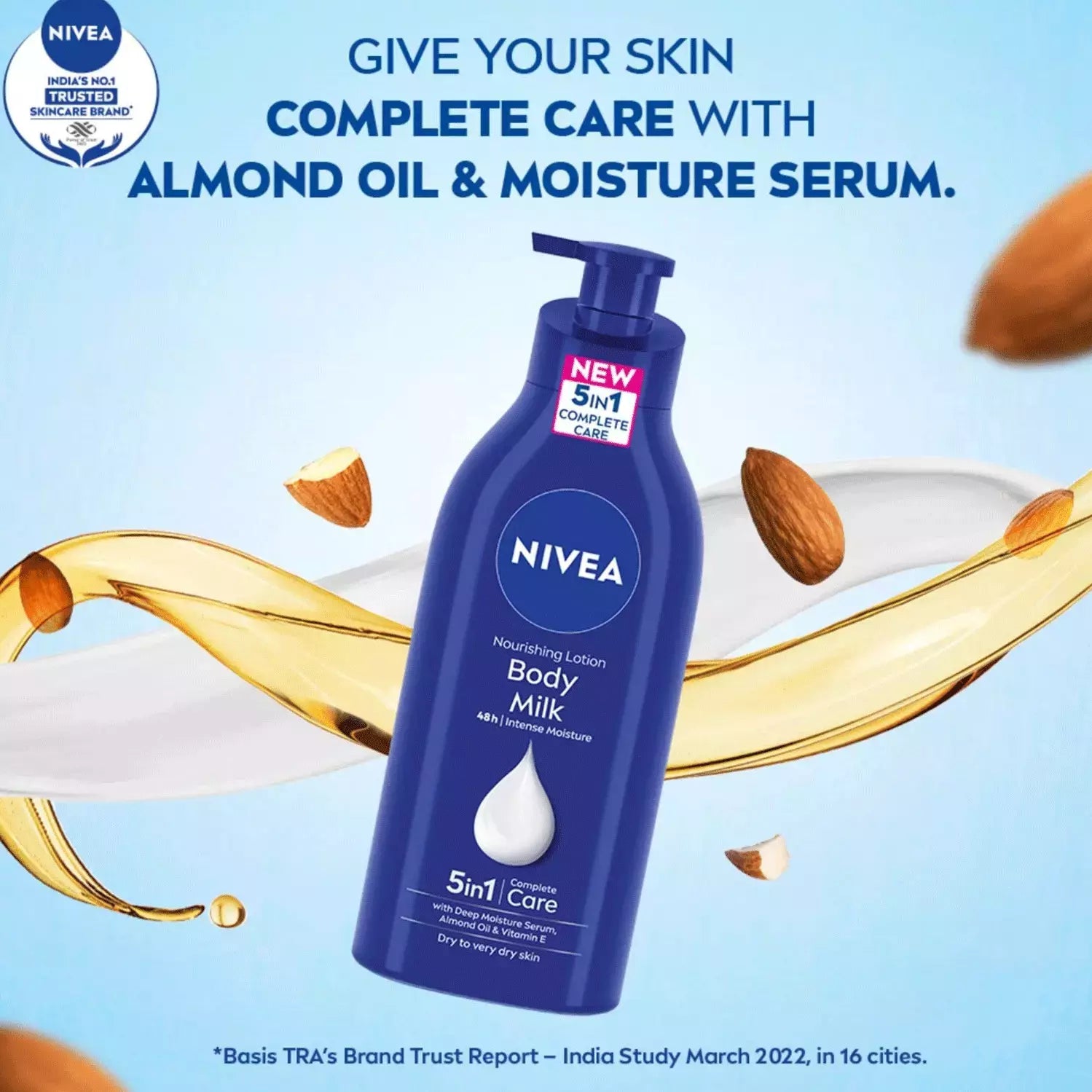 Nivea - Nourishing Body Milk 48h Intense Moisture 5 In 1 Complete Care Lotion (600ML)