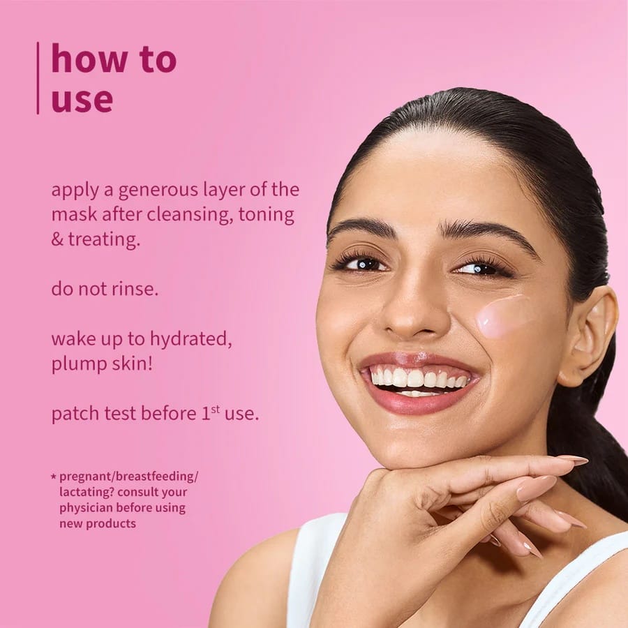 Plum - Bulgarian Rose & Hyaluronic Acid Frosted Sleeping Mask (50g)