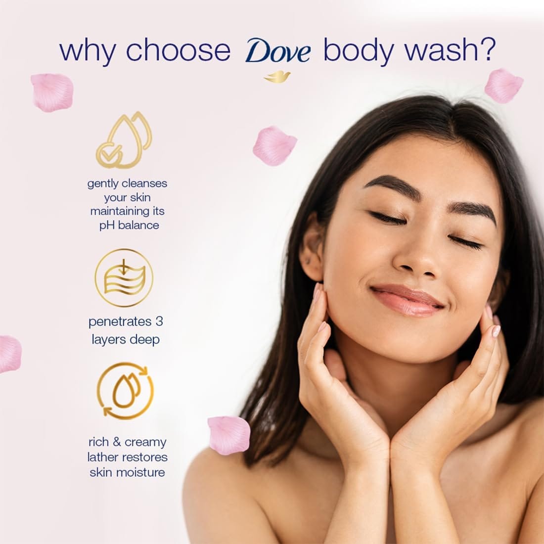 Dove - Rose Soothing Refreshing Body Wash Rose X Aloevera (1L)